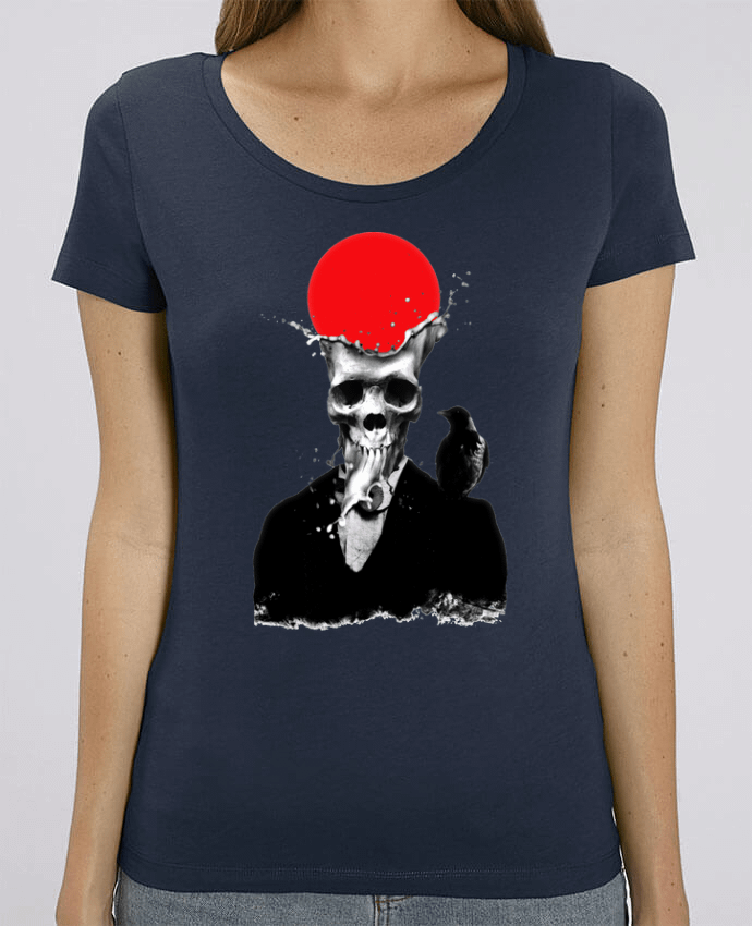 Essential women\'s t-shirt Stella Jazzer Splash skull by ali_gulec