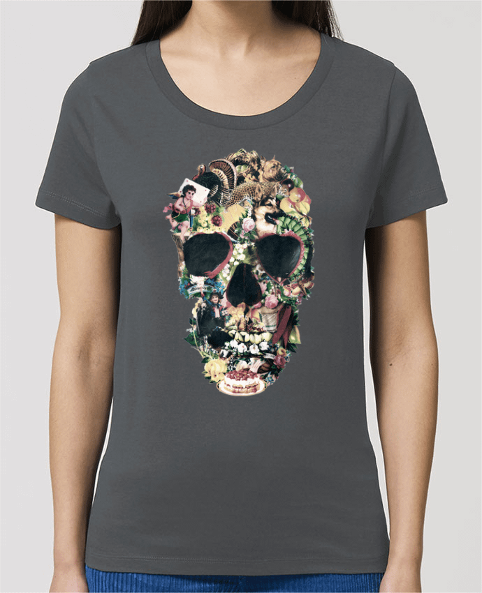 Essential women\'s t-shirt Stella Jazzer Vintage Skull by ali_gulec