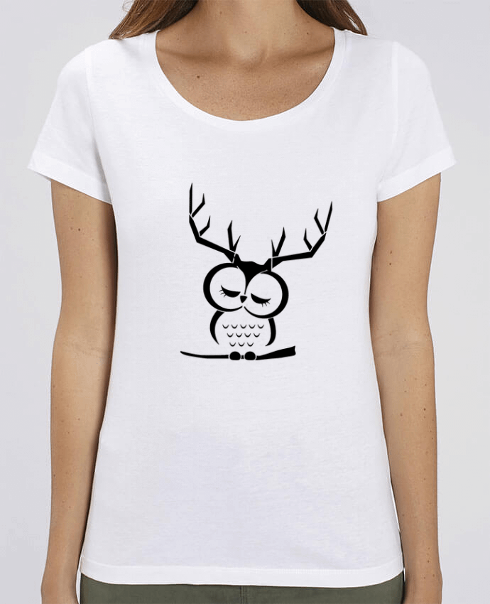 Essential women\'s t-shirt Stella Jazzer Hibou cerf by Ikare