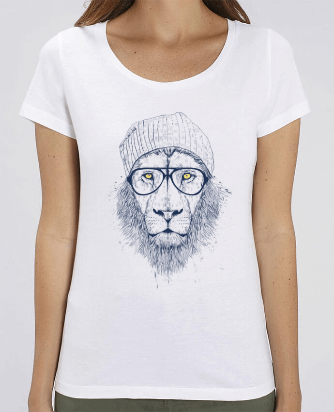 Essential women\'s t-shirt Stella Jazzer Cool Lion by Balàzs Solti