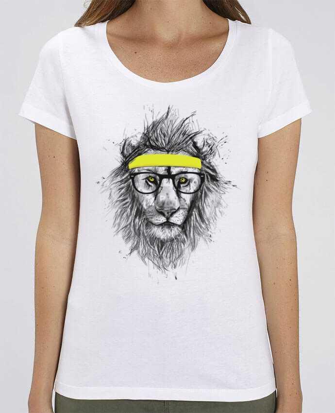 Camiseta Essential pora ella Stella Jazzer Hipster Lion por Balàzs Solti