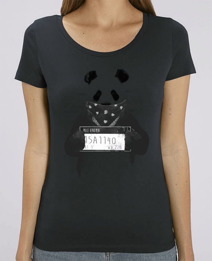 T-shirt Femme Bad panda par Balàzs Solti