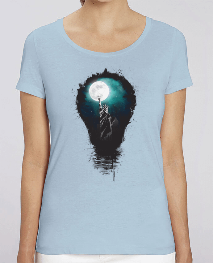 T-shirt Femme Big city lights par Balàzs Solti