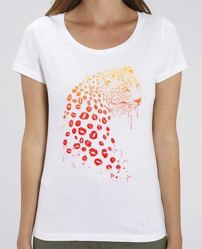 T-shirt Femme Kiss me par Balàzs Solti