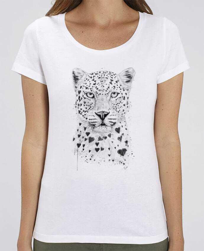 Camiseta Essential pora ella Stella Jazzer lovely_leopord por Balàzs Solti