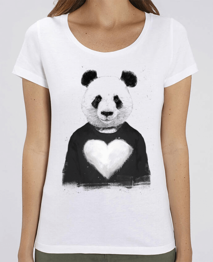 Essential women\'s t-shirt Stella Jazzer lovely_panda by Balàzs Solti