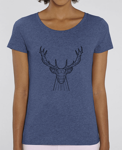 T-shirt Femme cerf animal prism par Yorkmout