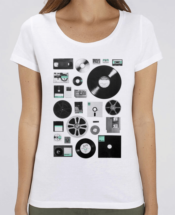 Essential women\'s t-shirt Stella Jazzer Data by Florent Bodart