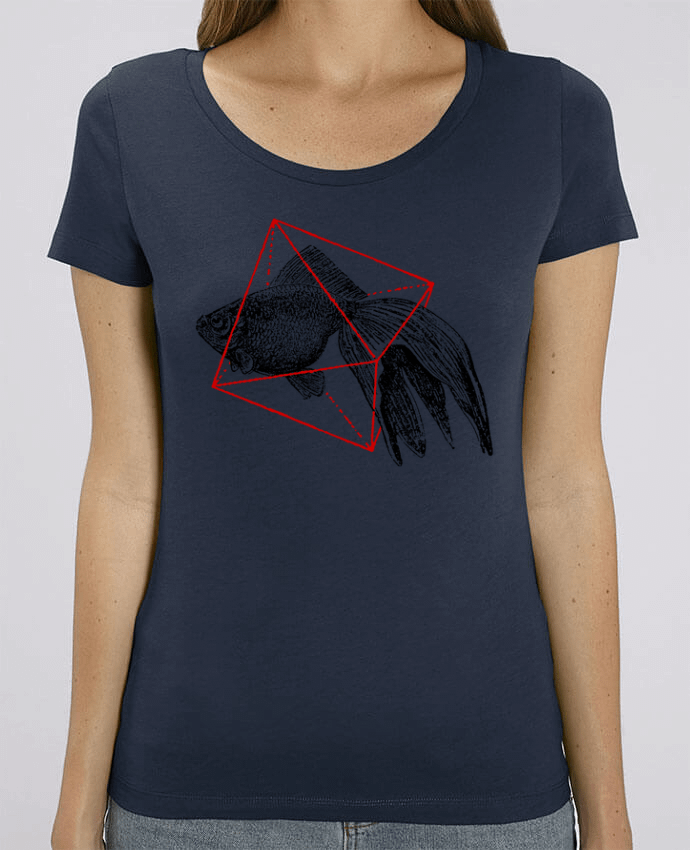 Essential women\'s t-shirt Stella Jazzer Fish in geometrics II by Florent Bodart