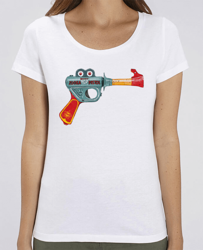 Essential women\'s t-shirt Stella Jazzer Gun Toy by Florent Bodart