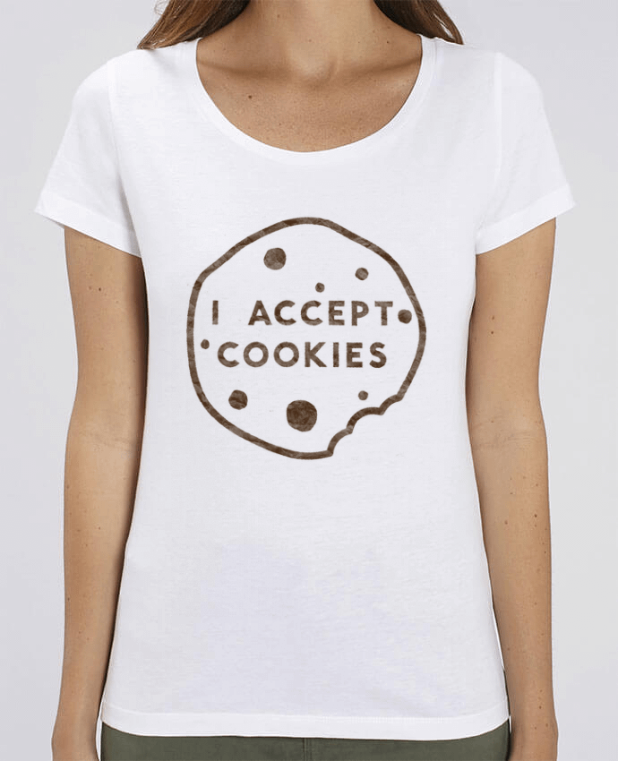 Essential women\'s t-shirt Stella Jazzer I accept cookies by Florent Bodart
