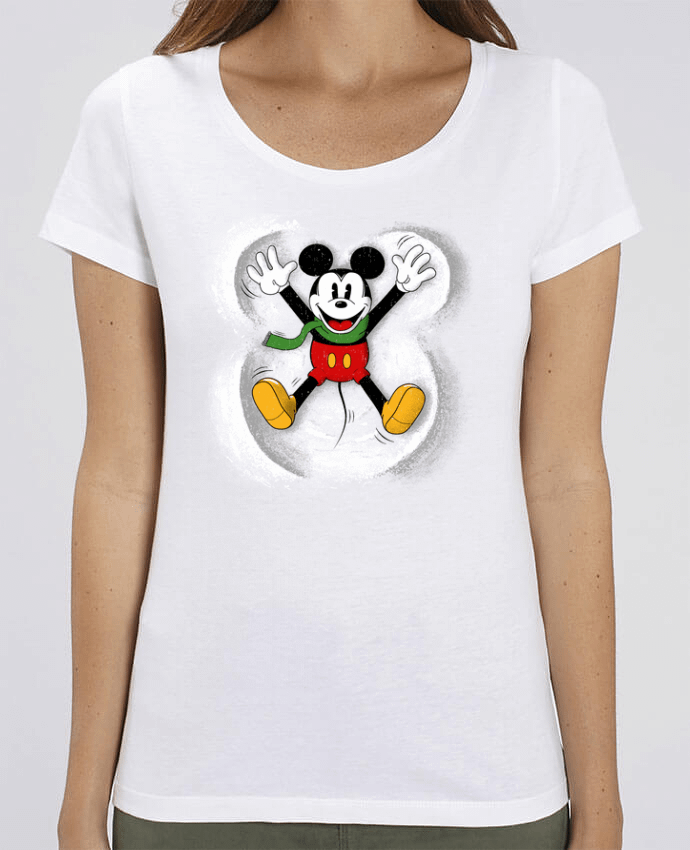 Essential women\'s t-shirt Stella Jazzer Mickey in snow by Florent Bodart