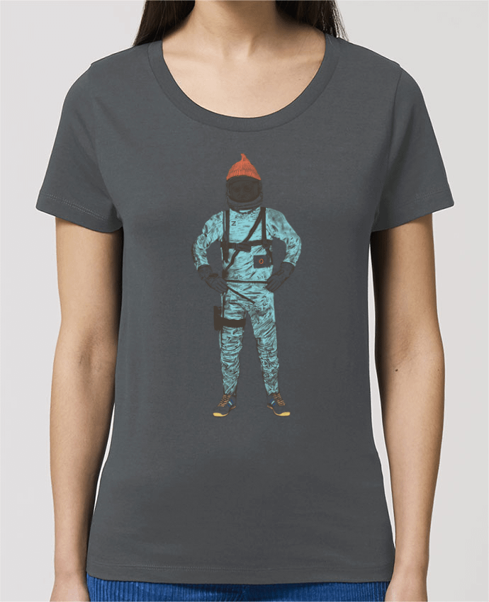 Essential women\'s t-shirt Stella Jazzer Zissou in space by Florent Bodart