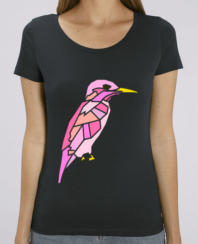 T-shirt Femme oiseau rose par LaurianeT
