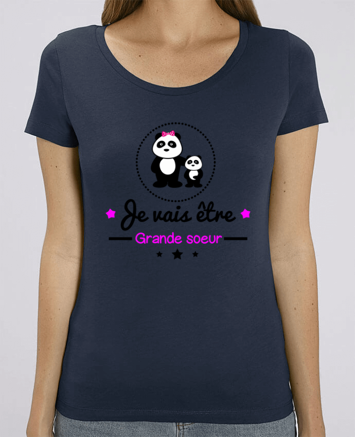 Camiseta Essential pora ella Stella Jazzer Bientôt grande soeur - Future grande soeur por Benichan