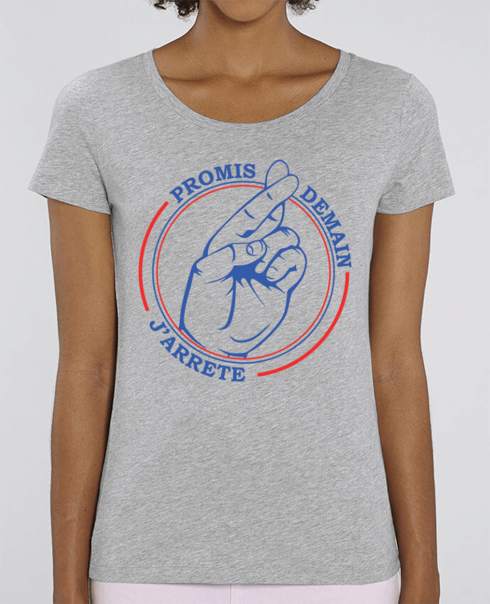 Essential women\'s t-shirt Stella Jazzer Promis, doigts croisés by Promis