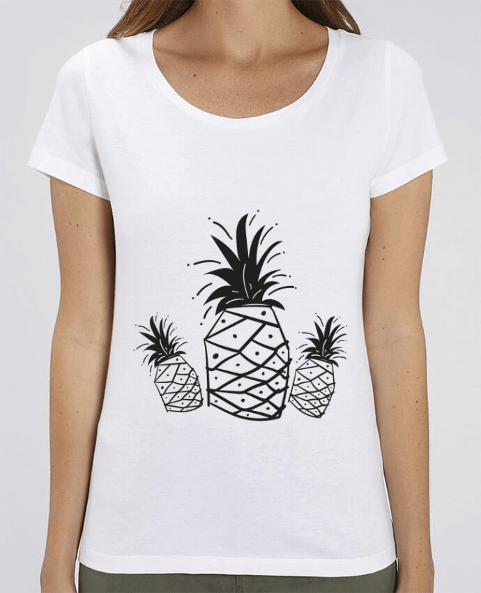 Camiseta Essential pora ella Stella Jazzer CRAZY PINEAPPLE por IDÉ'IN