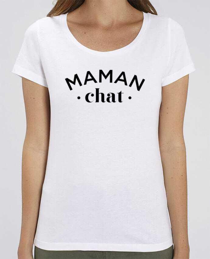 Essential women\'s t-shirt Stella Jazzer Maman chat by tunetoo