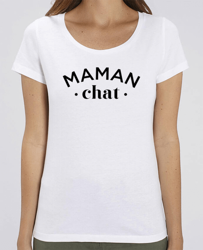 T-shirt Femme Maman chat par tunetoo