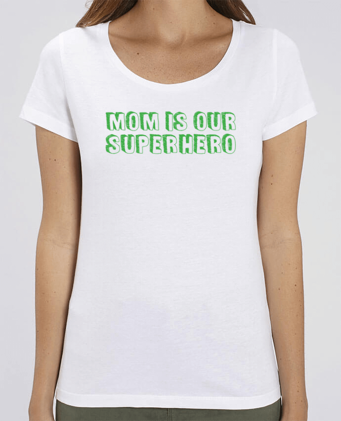 Camiseta Essential pora ella Stella Jazzer Mom is our superhero por tunetoo