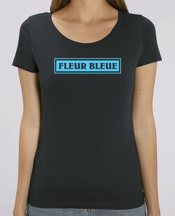 Essential women\'s t-shirt Stella Jazzer Fleur bleue by tunetoo