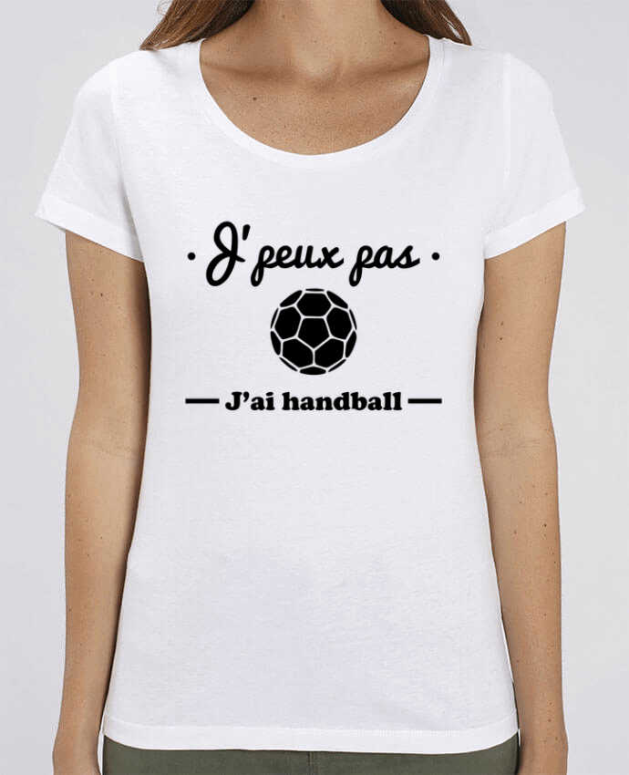 T-Shirt Essentiel - Stella Jazzer J'peux pas j'ai handball ,  tee shirt handball, hand by Benichan