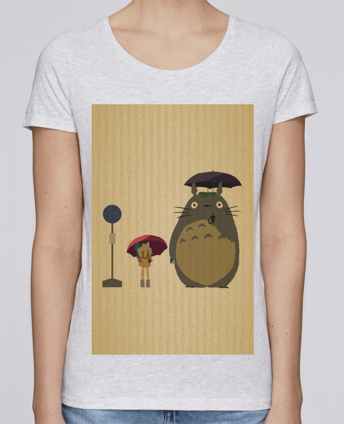 Camiseta Mujer Stellla Loves Totoro Flat por Dust