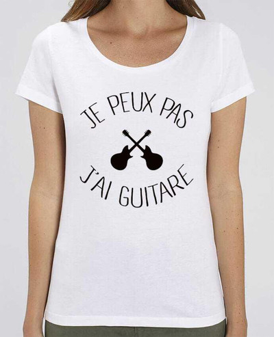 T-shirt Femme Je peux pas j'ai guitare par Freeyourshirt.com
