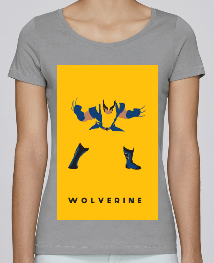 Camiseta Mujer Stellla Loves Wolverine Flat por Dust