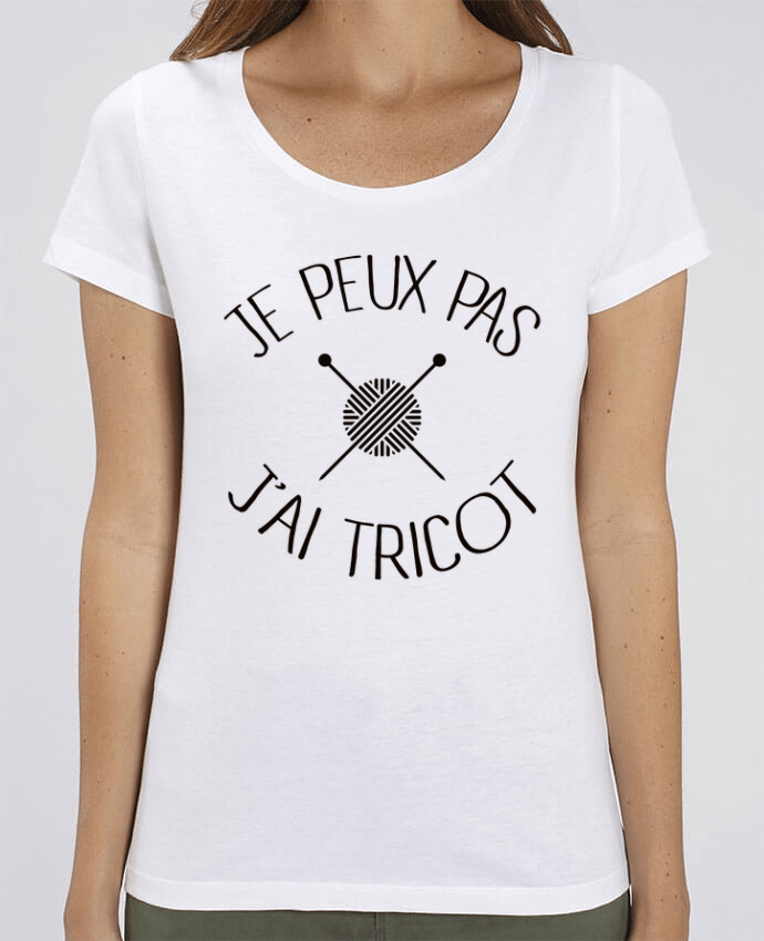 T-shirt Femme Je peux pas j'ai tricot par Freeyourshirt.com