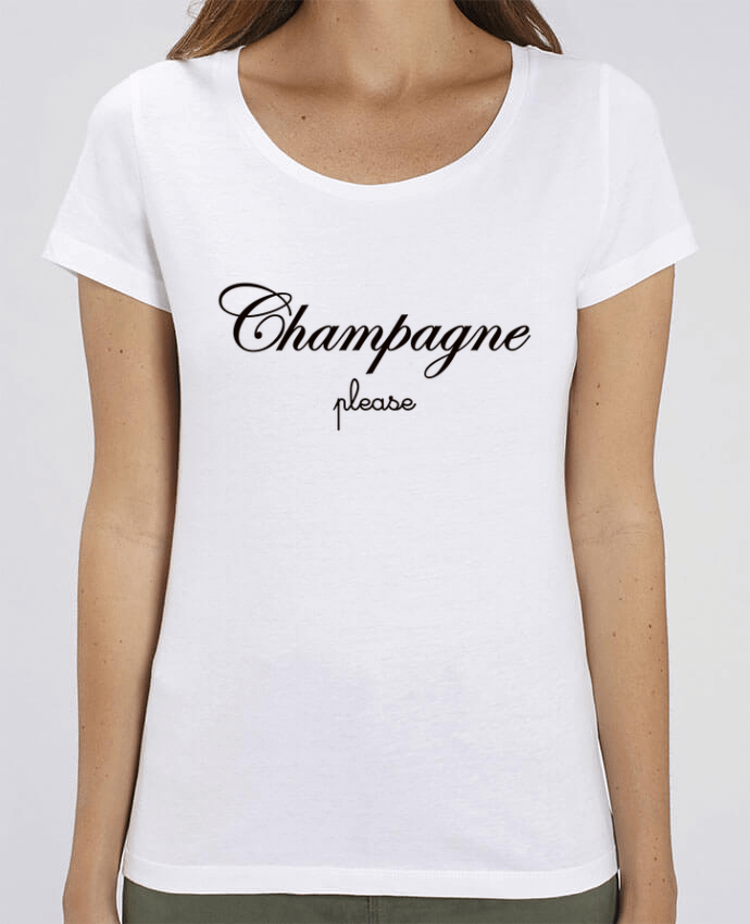 Camiseta Essential pora ella Stella Jazzer Champagne Please por Freeyourshirt.com