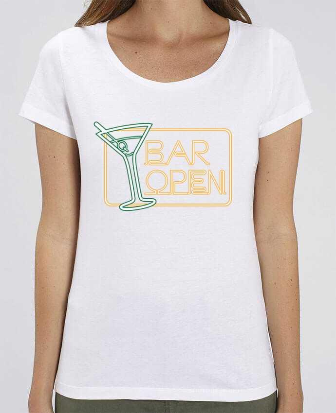 Camiseta Essential pora ella Stella Jazzer Bar open por Freeyourshirt.com