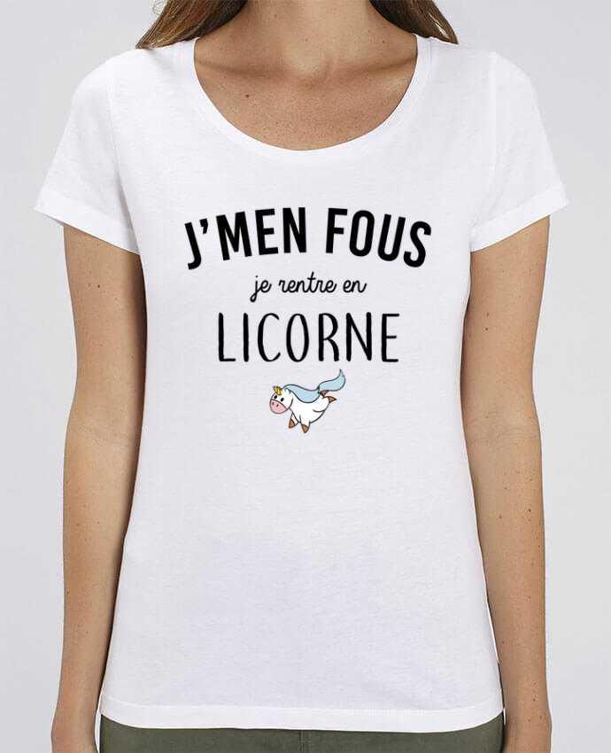 T-shirt Femme J'men fous je rentre en licorne par La boutique de Laura