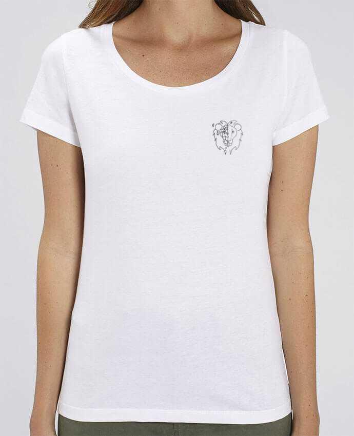 T-shirt Femme Tete de lion stylisée par Tasca