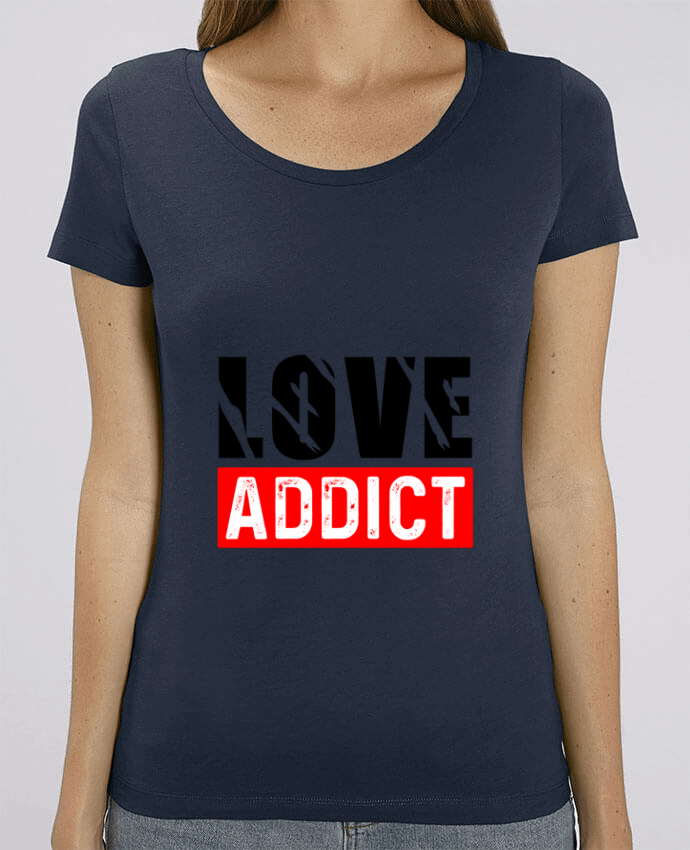 Camiseta Essential pora ella Stella Jazzer Love Addict por Sole Tshirt