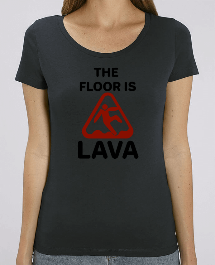 T-shirt Femme The floor is lava par tunetoo