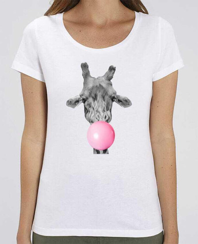 T-shirt Femme Girafe bulle par justsayin