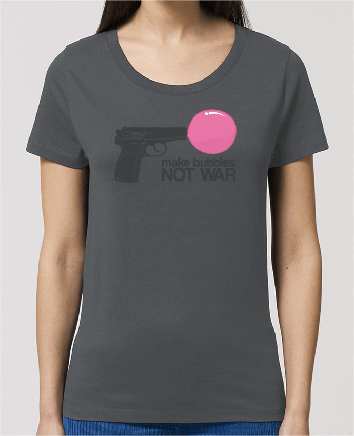 T-shirt Femme Make bubbles NOT WAR par justsayin