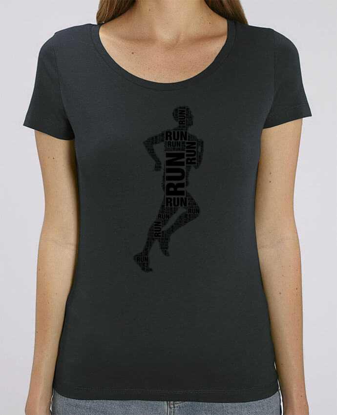 Essential women\'s t-shirt Stella Jazzer Silhouette running by justsayin