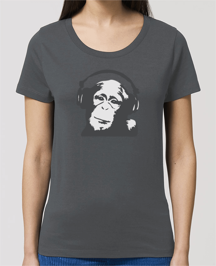 Essential women\'s t-shirt Stella Jazzer DJ monkey by justsayin
