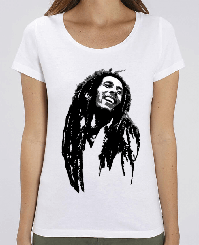 Camiseta Essential pora ella Stella Jazzer Bob Marley por Graff4Art