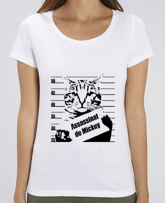 T-shirt Femme Chat wanted par Graff4Art