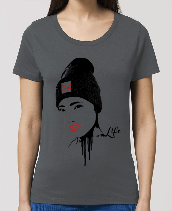 Camiseta Essential pora ella Stella Jazzer Geisha por Graff4Art