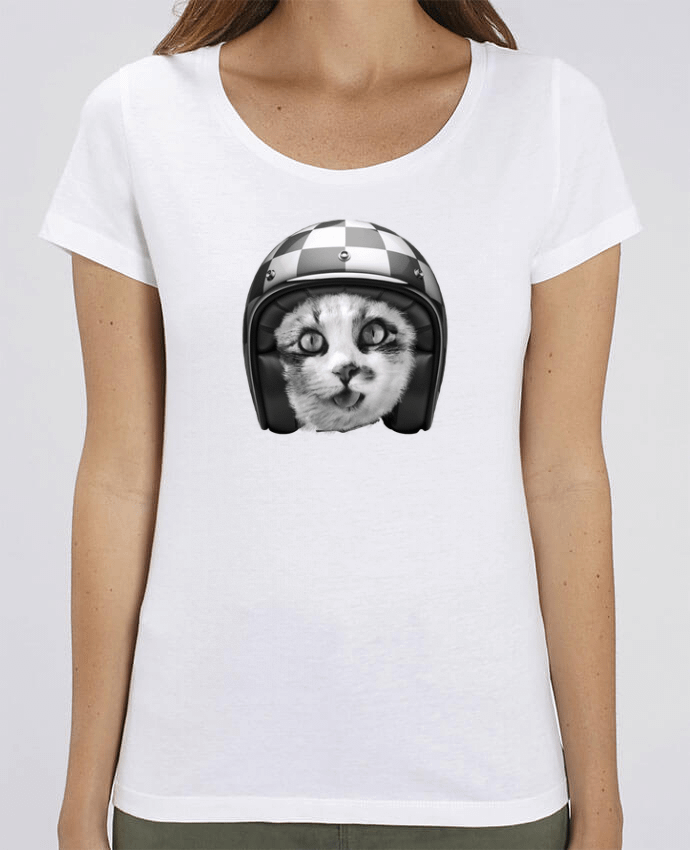 T-shirt Femme Biker cat par justsayin