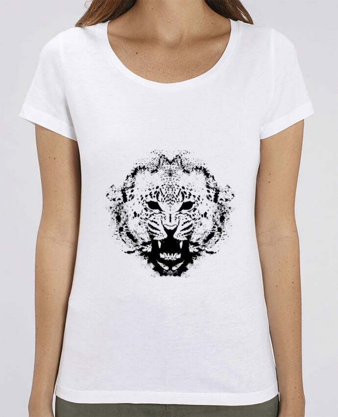 Camiseta Essential pora ella Stella Jazzer leopord por Graff4Art