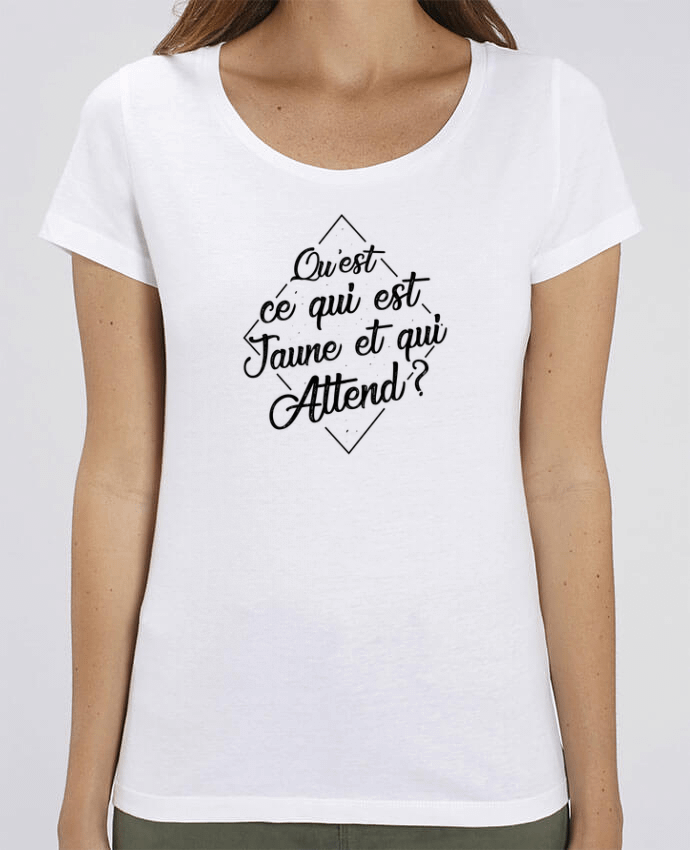 Essential women\'s t-shirt Stella Jazzer Qu'est ce qui est jaune et qui attend ? by tunetoo
