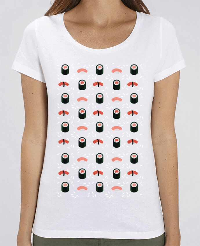 Essential women\'s t-shirt Stella Jazzer Sushi by GWEN