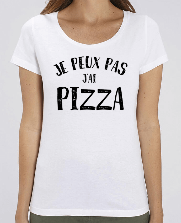 Essential women\'s t-shirt Stella Jazzer Je peux pas j'ai Pizza by L'Homme Sandwich