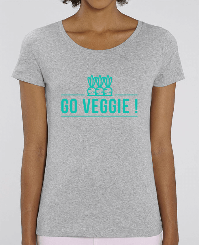 Essential women\'s t-shirt Stella Jazzer Go veggie ! by Folie douce