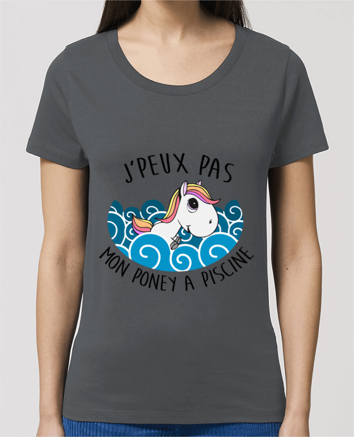 T-shirt Femme JE PEUX PAS MON PONEY A PISCINE par FRENCHUP-MAYO